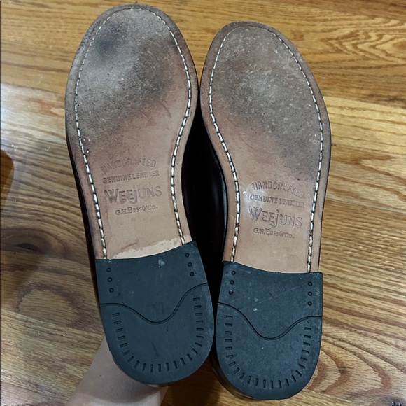 G.H Bass Women’s Weejuns Tassel Loafer Wine Red Burgundy Leather Jaclyn Size 8.5 - Picture 7 of 12